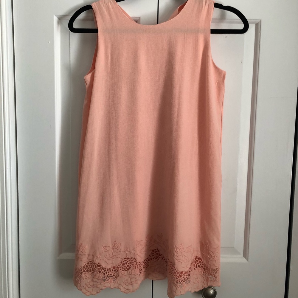 Monteau Peach Lace Dress
